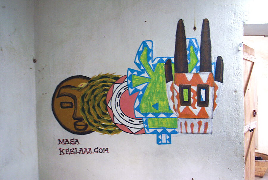 Djenné, Maliでの壁画